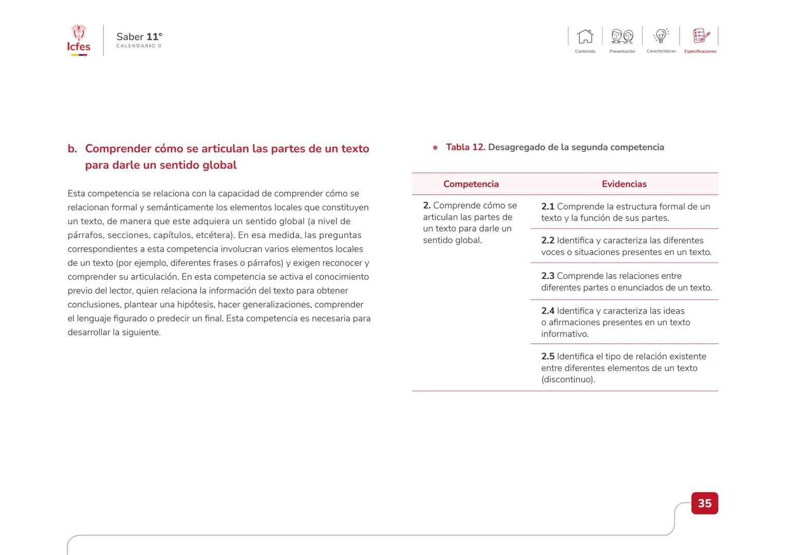Educación
Guía de orientación
del Examen Saber 11.°
2025-1
Calendario B
CAJA DE
HERRAMIENTAS
SABER 11.º
Icfes Icfes
Saber 11°
CALENDARIO B
G