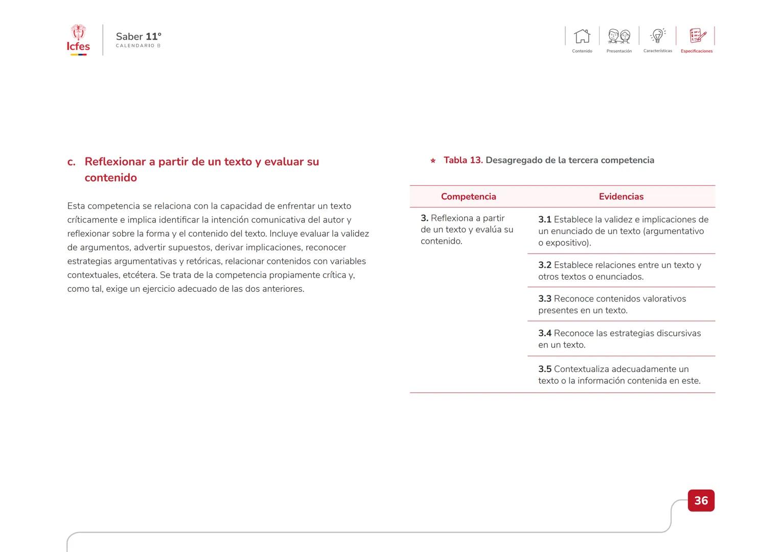 Educación
Guía de orientación
del Examen Saber 11.°
2025-1
Calendario B
CAJA DE
HERRAMIENTAS
SABER 11.º
Icfes Icfes
Saber 11°
CALENDARIO B
G