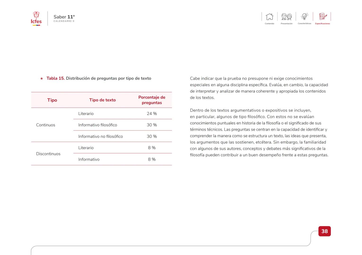 Educación
Guía de orientación
del Examen Saber 11.°
2025-1
Calendario B
CAJA DE
HERRAMIENTAS
SABER 11.º
Icfes Icfes
Saber 11°
CALENDARIO B
G