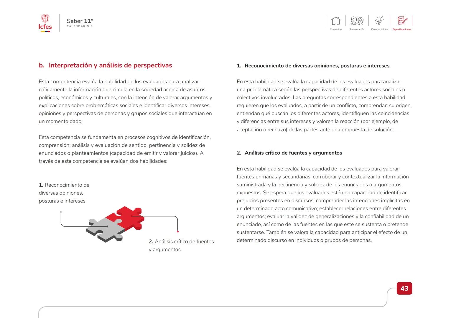 Educación
Guía de orientación
del Examen Saber 11.°
2025-1
Calendario B
CAJA DE
HERRAMIENTAS
SABER 11.º
Icfes Icfes
Saber 11°
CALENDARIO B
G
