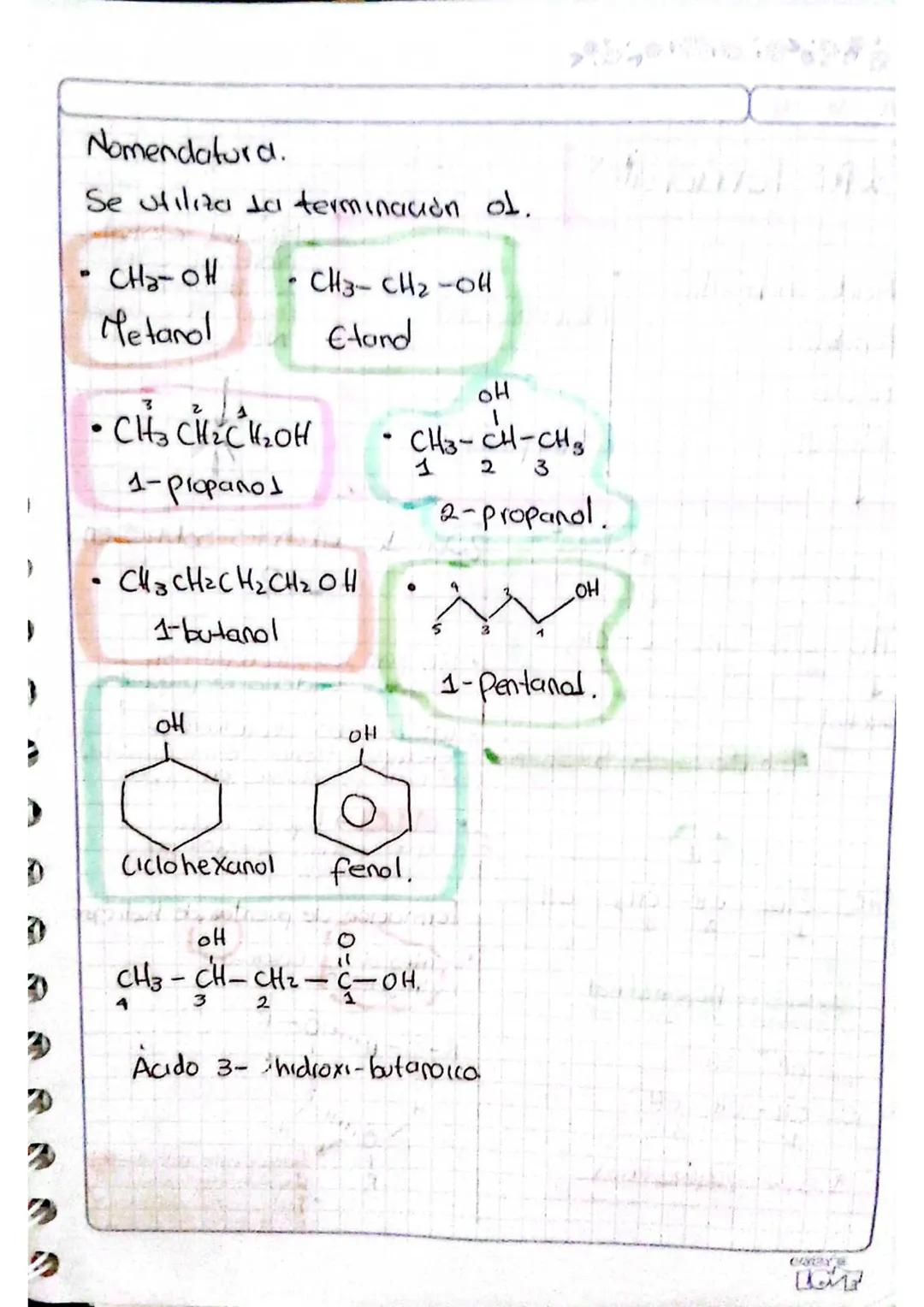 # Los alcoholes
Los alcoholes pueden actuar como bases débiles y reaccionar con ácidos fuertes, Sin embargo, también pueden actuar como áci
