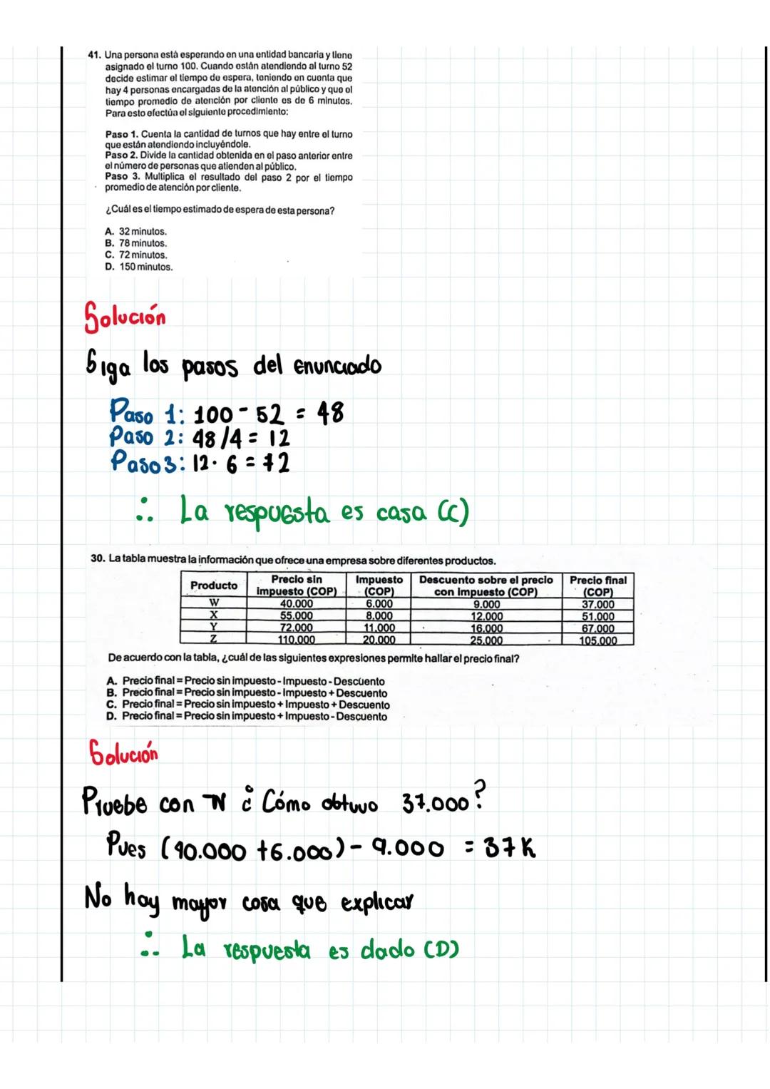 35. La tabla muestra algunos datos sobre el tipo de luz que se puede utilizar para iluminar un cuadro ubicado en
la pared de una galería.
Lu