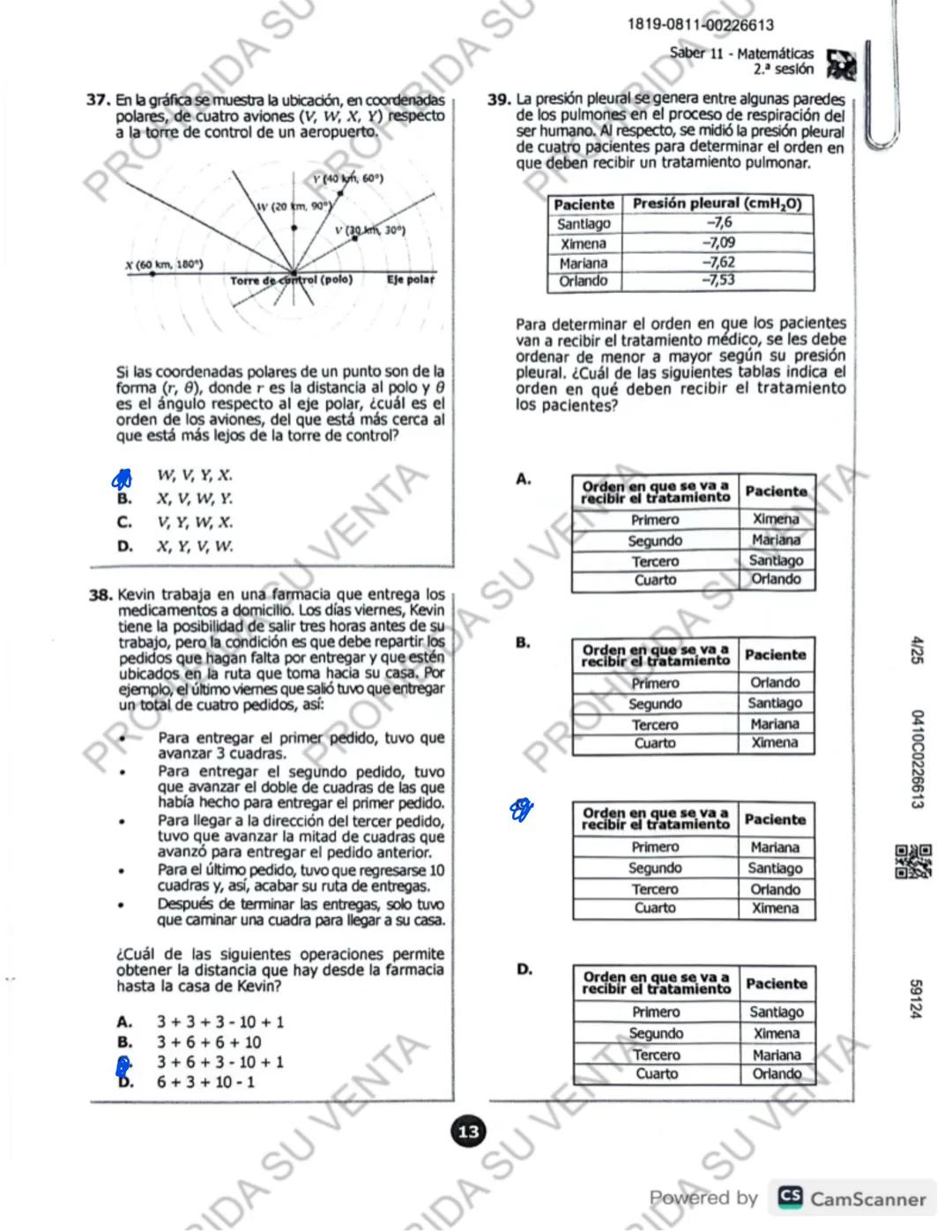 ! 
DISCLAIMER:
USO RESPONSABLE DE LAS PRUEBAS DEL ICFES
No utilices las pruebas anteriores para memorizar
preguntas. EI ICFES repite solo un