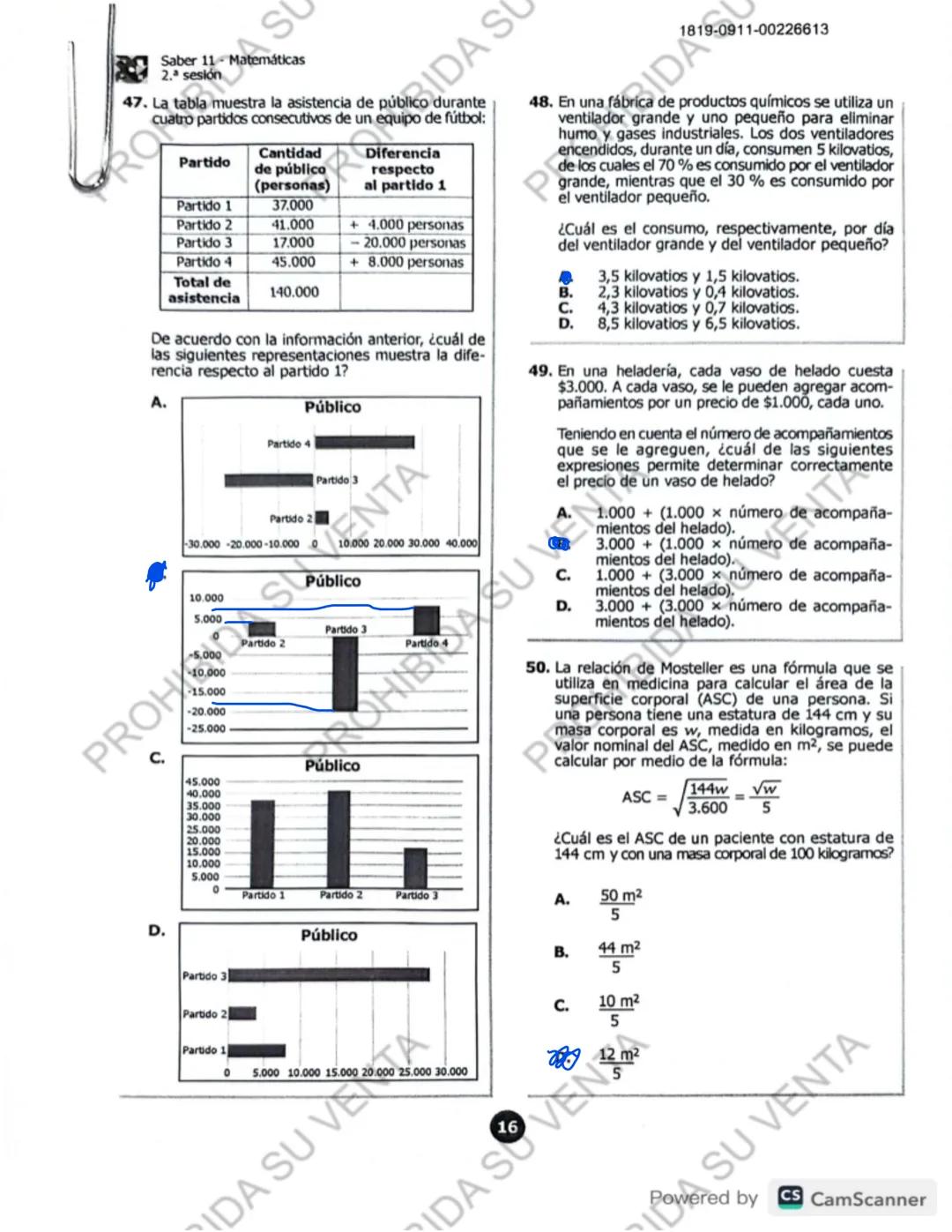 ! 
DISCLAIMER:
USO RESPONSABLE DE LAS PRUEBAS DEL ICFES
No utilices las pruebas anteriores para memorizar
preguntas. EI ICFES repite solo un