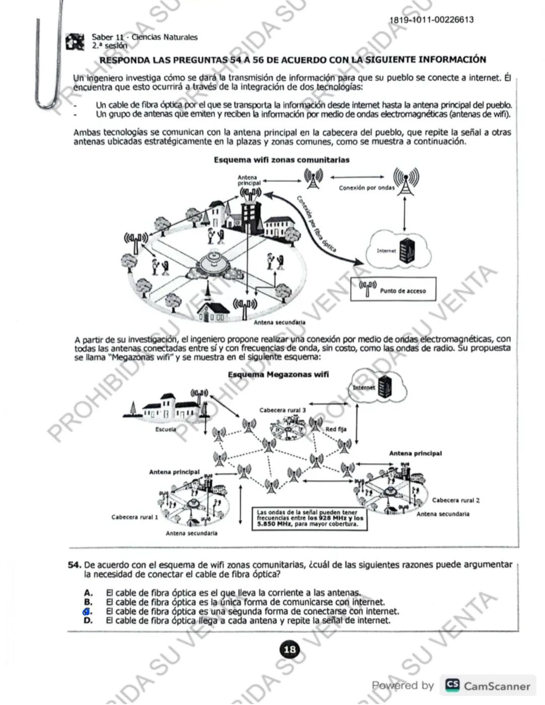 ! 
DISCLAIMER:
USO RESPONSABLE DE LAS PRUEBAS DEL ICFES
No utilices las pruebas anteriores para memorizar
preguntas. EI ICFES repite solo un