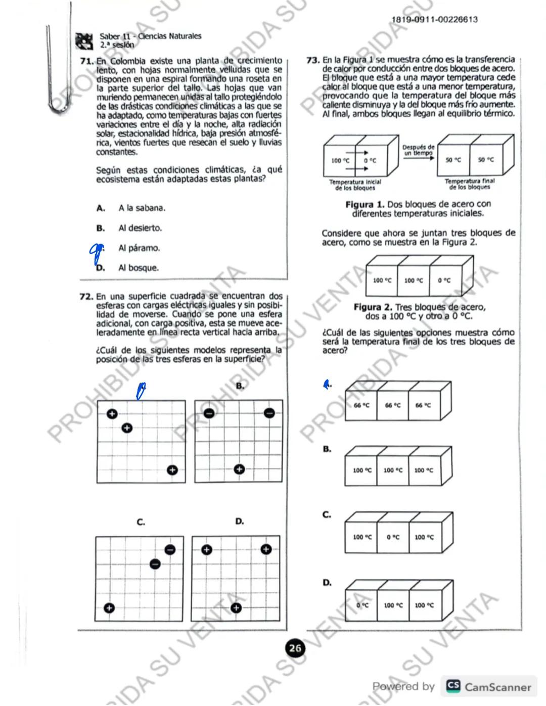 ! 
DISCLAIMER:
USO RESPONSABLE DE LAS PRUEBAS DEL ICFES
No utilices las pruebas anteriores para memorizar
preguntas. EI ICFES repite solo un