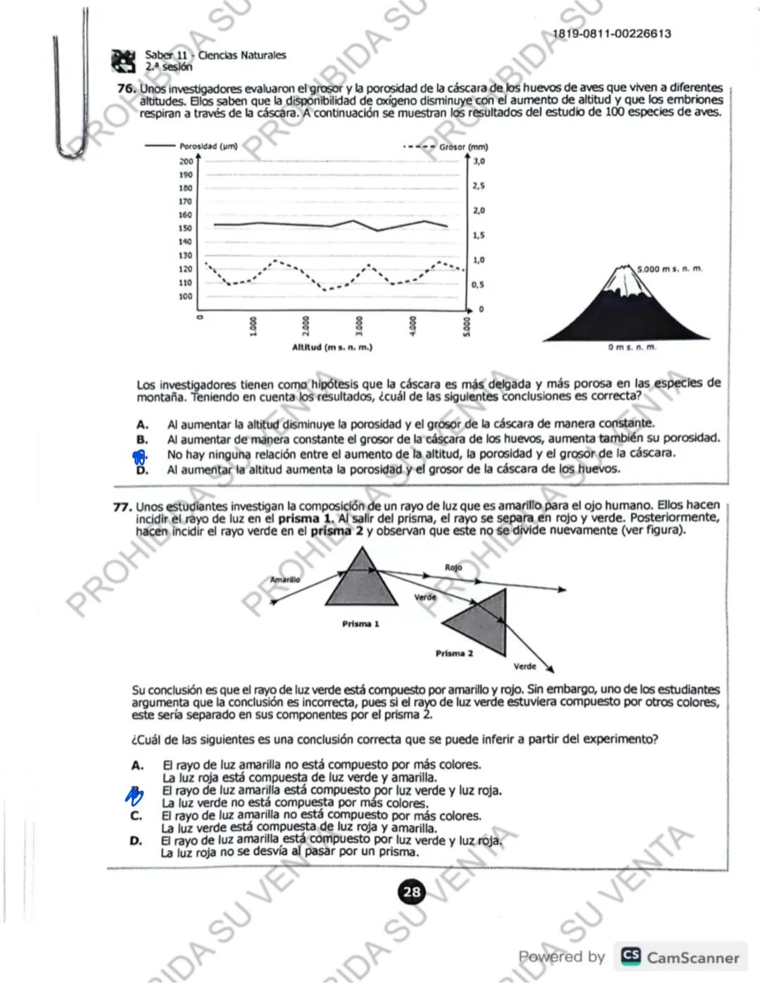 ! 
DISCLAIMER:
USO RESPONSABLE DE LAS PRUEBAS DEL ICFES
No utilices las pruebas anteriores para memorizar
preguntas. EI ICFES repite solo un