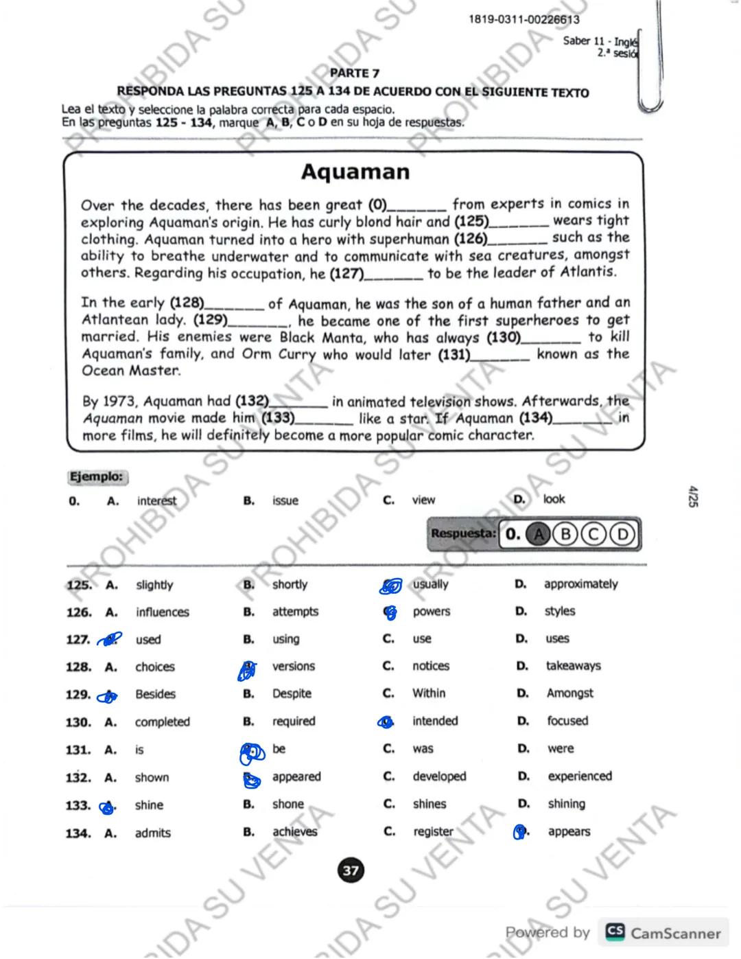 ! 
DISCLAIMER:
USO RESPONSABLE DE LAS PRUEBAS DEL ICFES
No utilices las pruebas anteriores para memorizar
preguntas. EI ICFES repite solo un