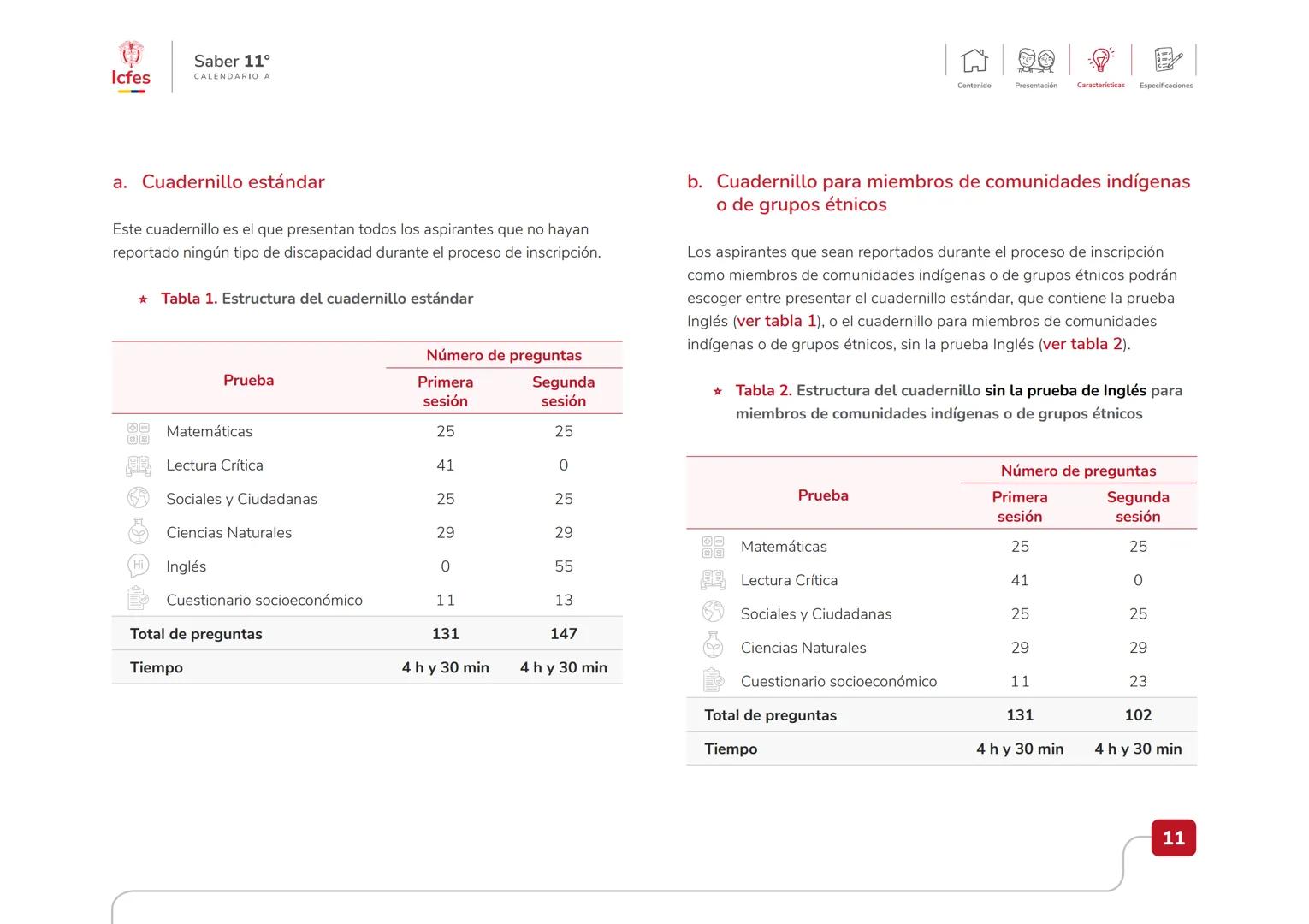 Educación
Guía de orientación
del Examen Saber 11.°
2025-2
Calendario A
CAJA DE
HERRAMIENTAS
SABER 11.º
Icfes # Guía de orientación
# Saber