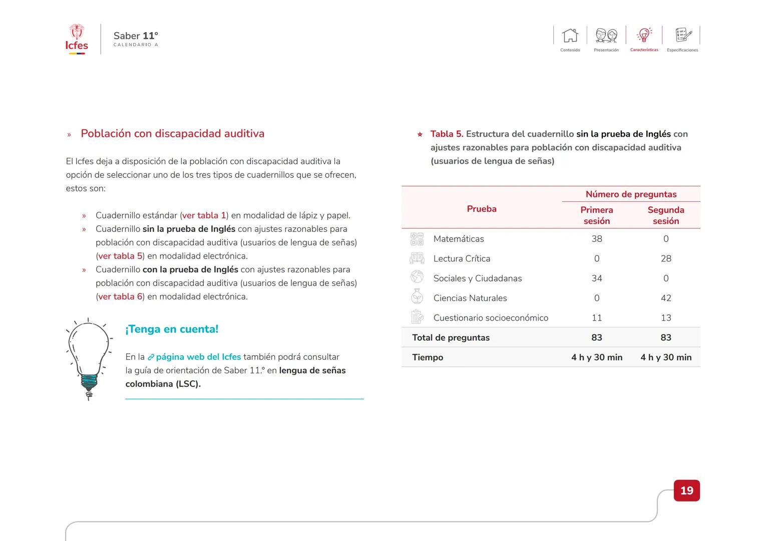 Educación
Guía de orientación
del Examen Saber 11.°
2025-2
Calendario A
CAJA DE
HERRAMIENTAS
SABER 11.º
Icfes # Guía de orientación
# Saber