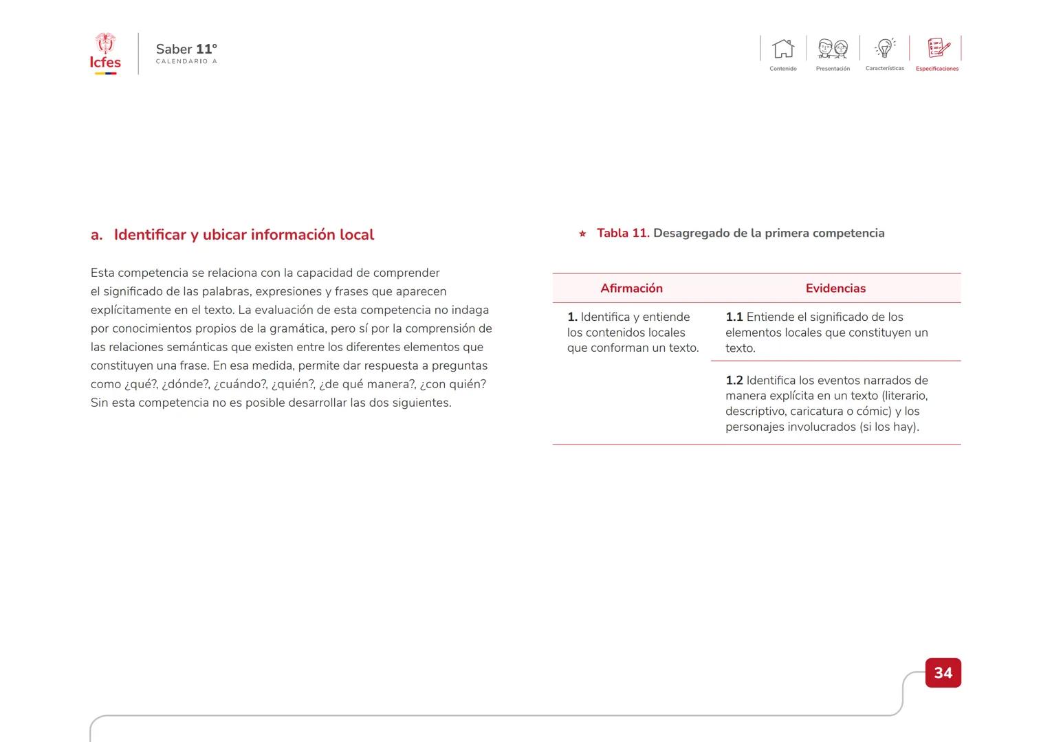 Educación
Guía de orientación
del Examen Saber 11.°
2025-2
Calendario A
CAJA DE
HERRAMIENTAS
SABER 11.º
Icfes # Guía de orientación
# Saber