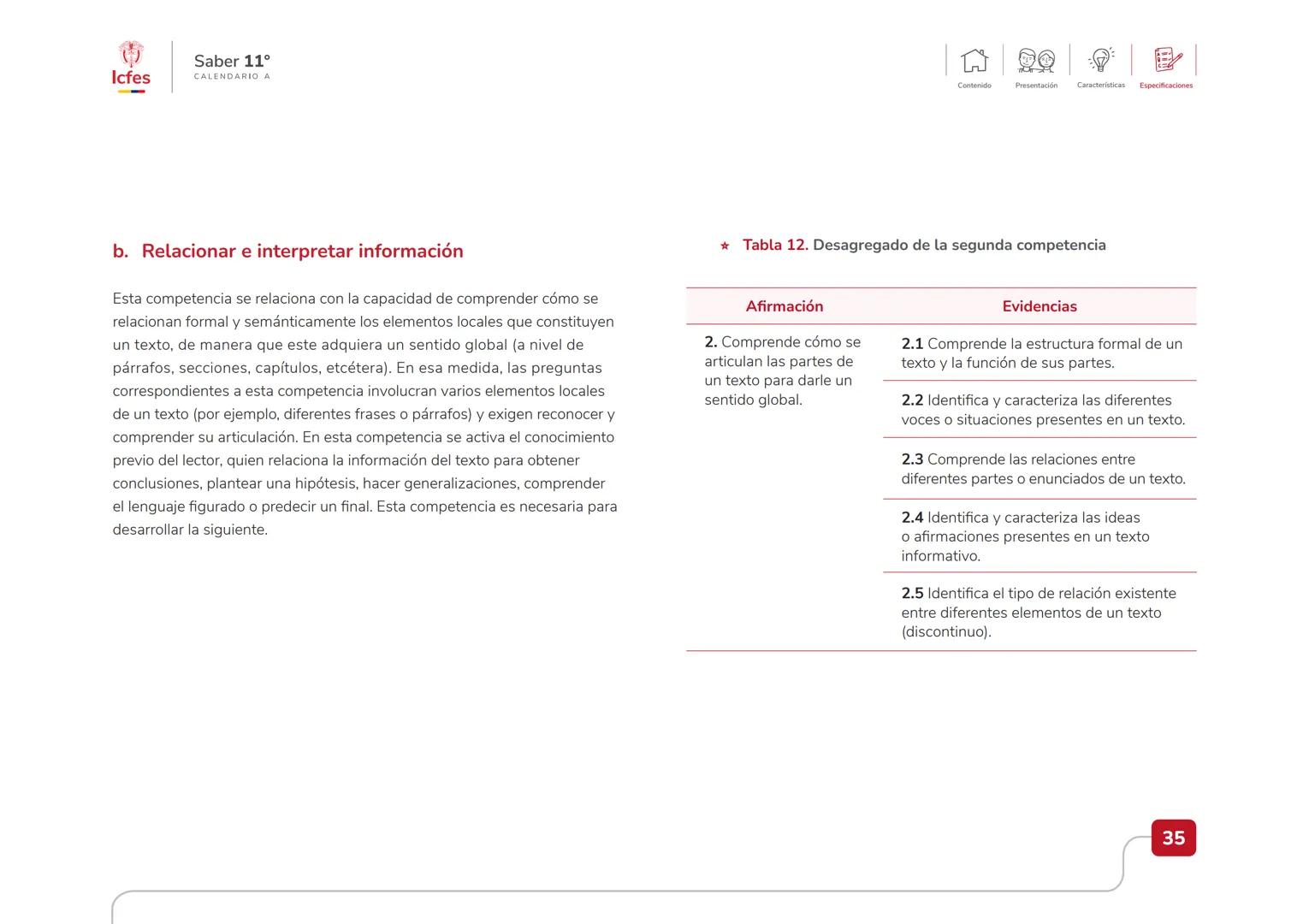 Educación
Guía de orientación
del Examen Saber 11.°
2025-2
Calendario A
CAJA DE
HERRAMIENTAS
SABER 11.º
Icfes # Guía de orientación
# Saber