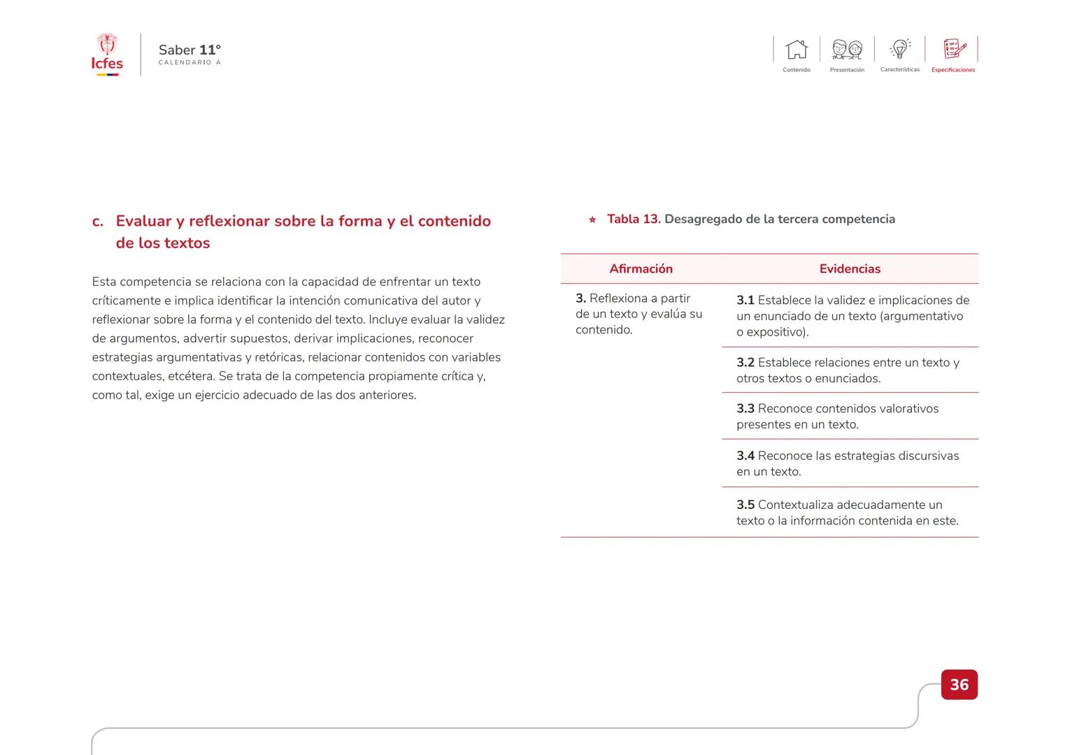 Educación
Guía de orientación
del Examen Saber 11.°
2025-2
Calendario A
CAJA DE
HERRAMIENTAS
SABER 11.º
Icfes # Guía de orientación
# Saber