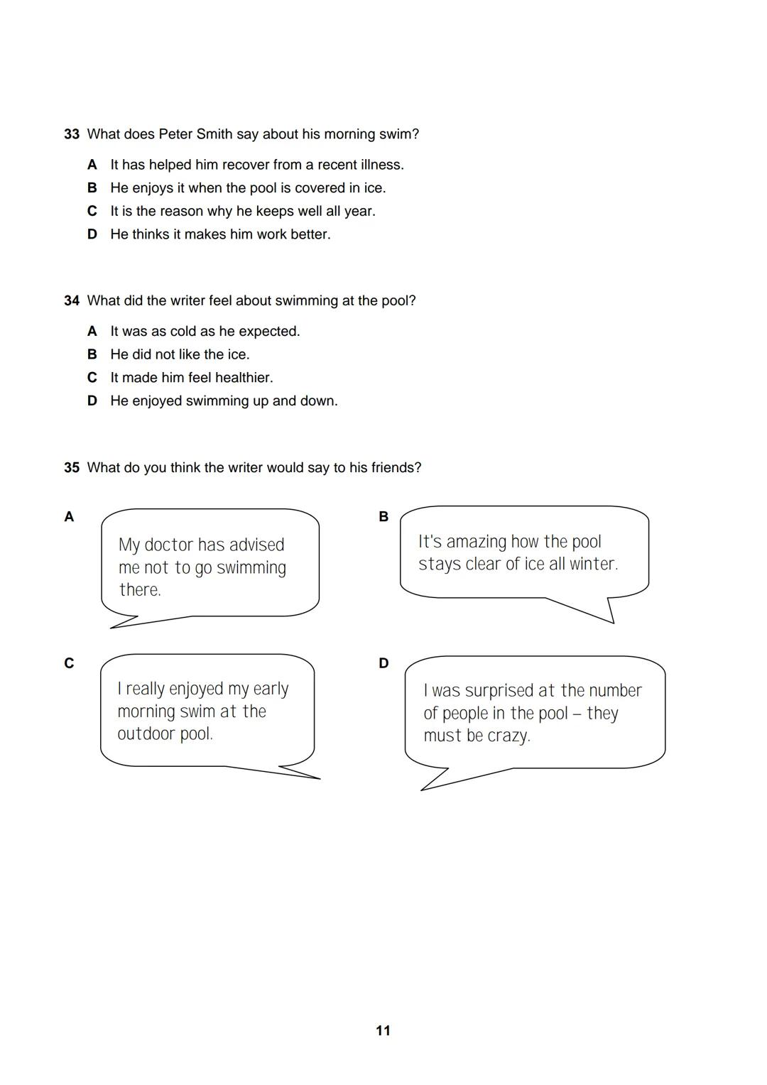 EGoogES
EXAMEN TIPO
Inglés
VERIFIQUE QUE SUS APELLIDOS Y NOMBRES ESTÉN CORRECTOS EN LA HOJA DE RESPUESTAS. EL NÚMERO QUE
APARECE EN LA PARTE
