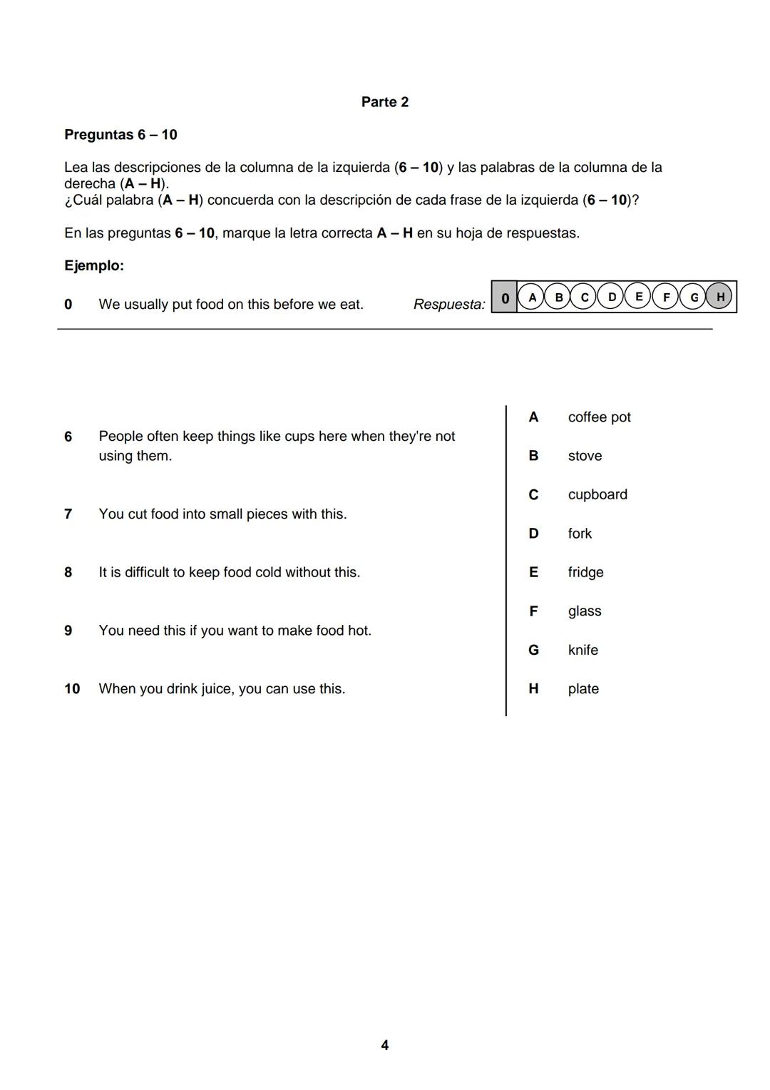 EGoogES
EXAMEN TIPO
Inglés
VERIFIQUE QUE SUS APELLIDOS Y NOMBRES ESTÉN CORRECTOS EN LA HOJA DE RESPUESTAS. EL NÚMERO QUE
APARECE EN LA PARTE