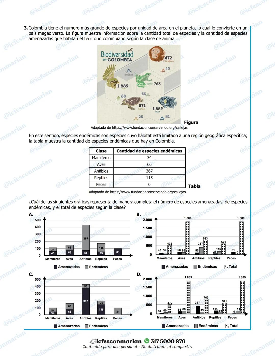 # Matemáticas
1. El Departamento Administrativo Nacional de Estadística (DANE) realiza cada año mediciones de la pobreza en Colombia para d