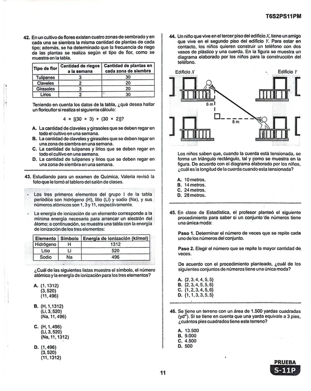 1
# La Evaluación
PRUEBA
S-11P
Evaluación por Desempeño en Competencias
## Segunda sesión
En el siguiente cuadro se muestran las prueba