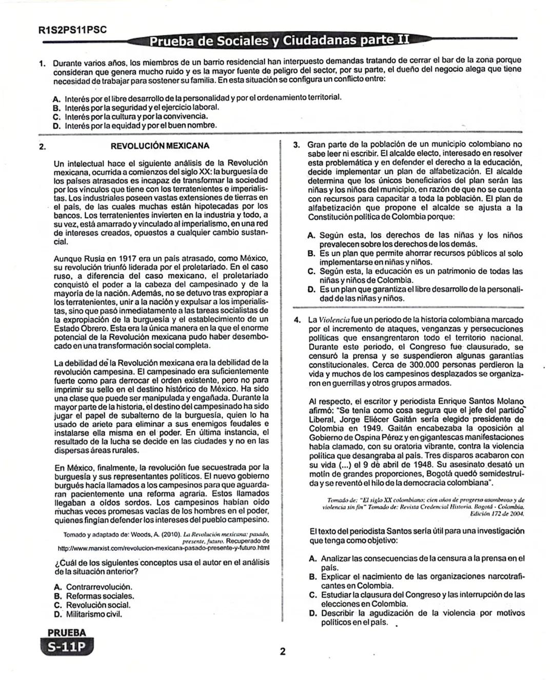 1
# La Evaluación
PRUEBA
S-11P
Evaluación por Desempeño en Competencias
## Segunda sesión
En el siguiente cuadro se muestran las prueba
