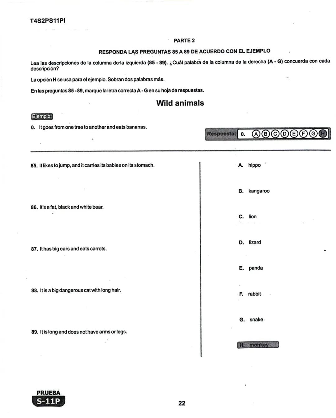 1
# La Evaluación
PRUEBA
S-11P
Evaluación por Desempeño en Competencias
## Segunda sesión
En el siguiente cuadro se muestran las prueba