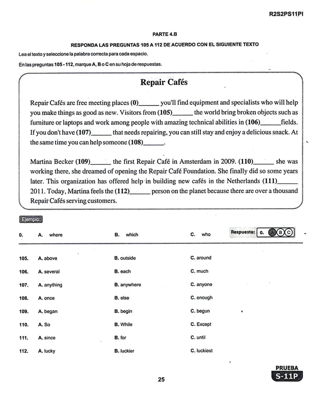 1
# La Evaluación
PRUEBA
S-11P
Evaluación por Desempeño en Competencias
## Segunda sesión
En el siguiente cuadro se muestran las prueba