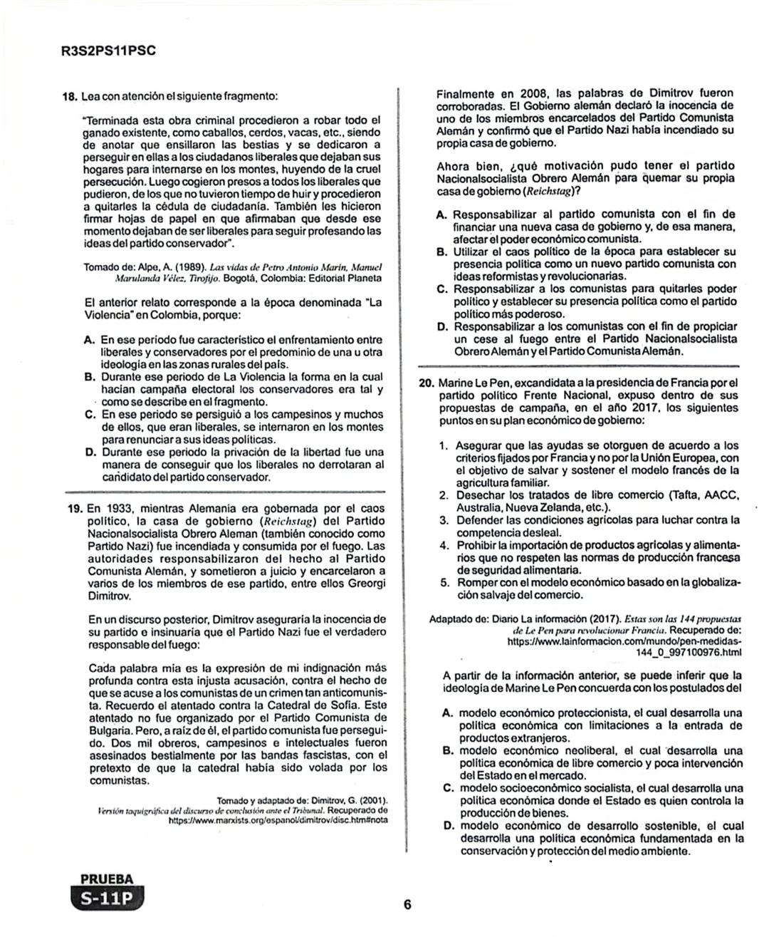 1
# La Evaluación
PRUEBA
S-11P
Evaluación por Desempeño en Competencias
## Segunda sesión
En el siguiente cuadro se muestran las prueba
