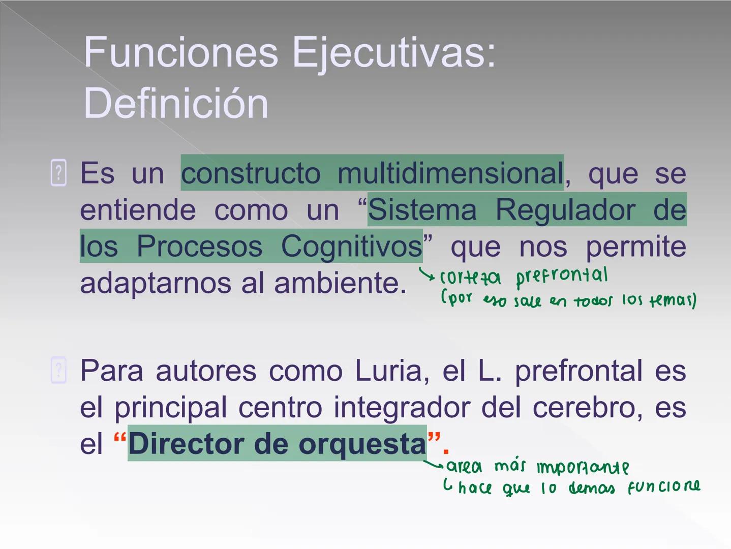 Neuropsicología de las
Funciones ejecutivas
Adriana M. Martínez M.
Ms. RHN y EC-UAB ejecutar
Para vivir las personas deben actuar; para
actu