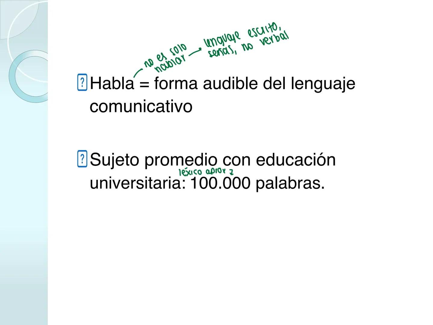 # NEUROPSICOLOGIA DEL
LENGUAJE
ADRIANA M. MARTINEZ
Máster en Rehabilitación Neuropsicológica y
Estimulación Cognitiva- UAB Definición
? -