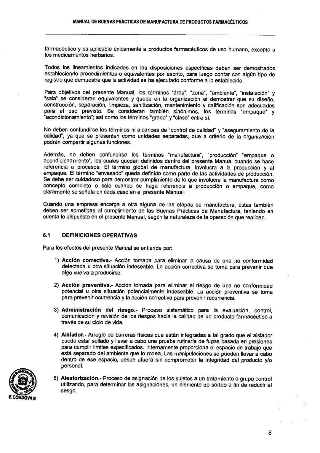 El Peruano/Miércoles 22 de agosto de 2018
SALUD
NORMAS LEGALES
Decreto Supremo que modifica el
Reglamento para el Registro, Control
y Vigila