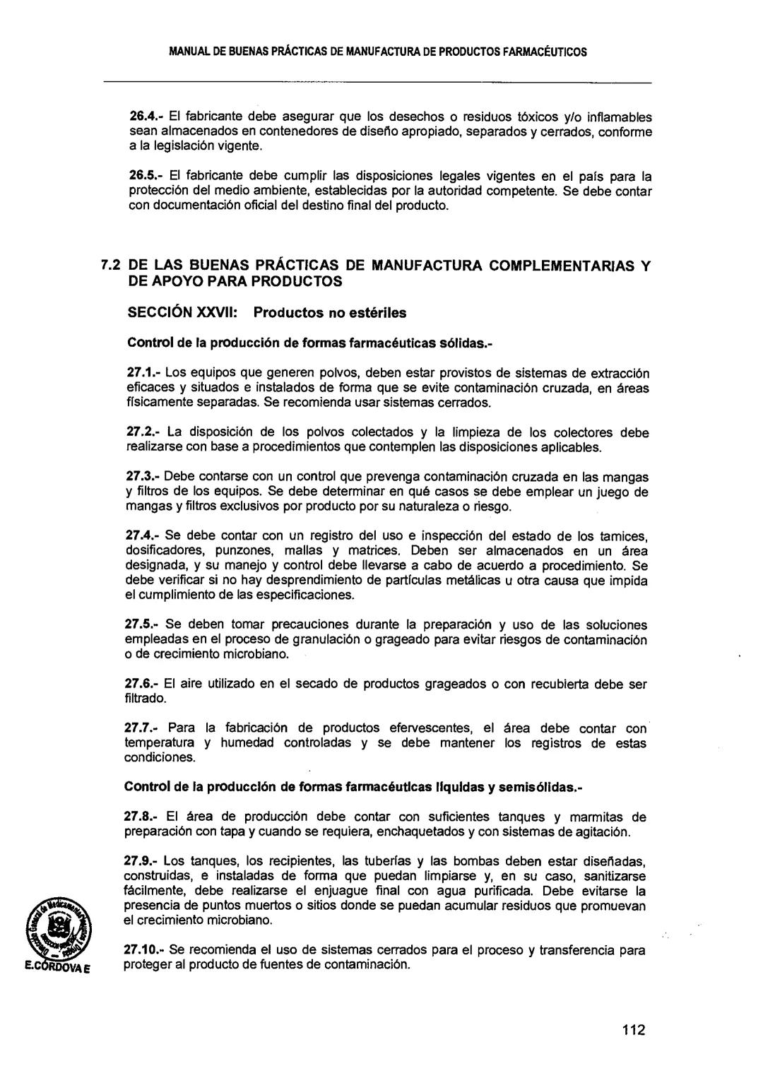 El Peruano/Miércoles 22 de agosto de 2018
SALUD
NORMAS LEGALES
Decreto Supremo que modifica el
Reglamento para el Registro, Control
y Vigila