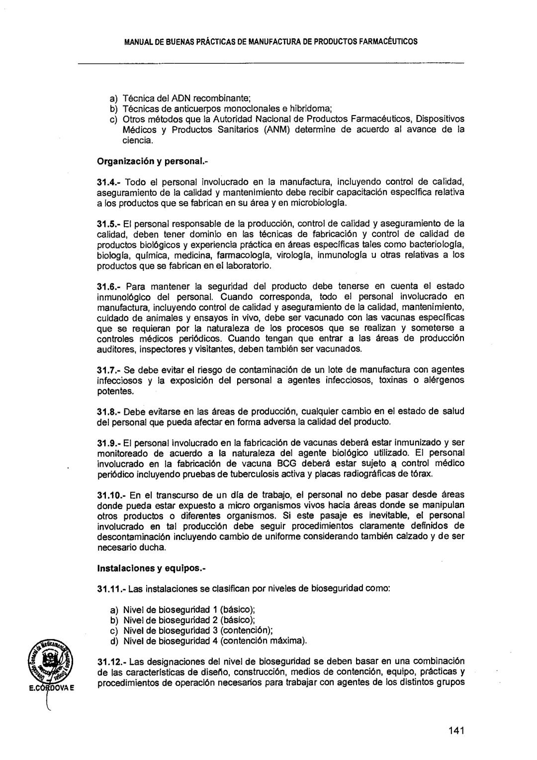 El Peruano/Miércoles 22 de agosto de 2018
SALUD
NORMAS LEGALES
Decreto Supremo que modifica el
Reglamento para el Registro, Control
y Vigila