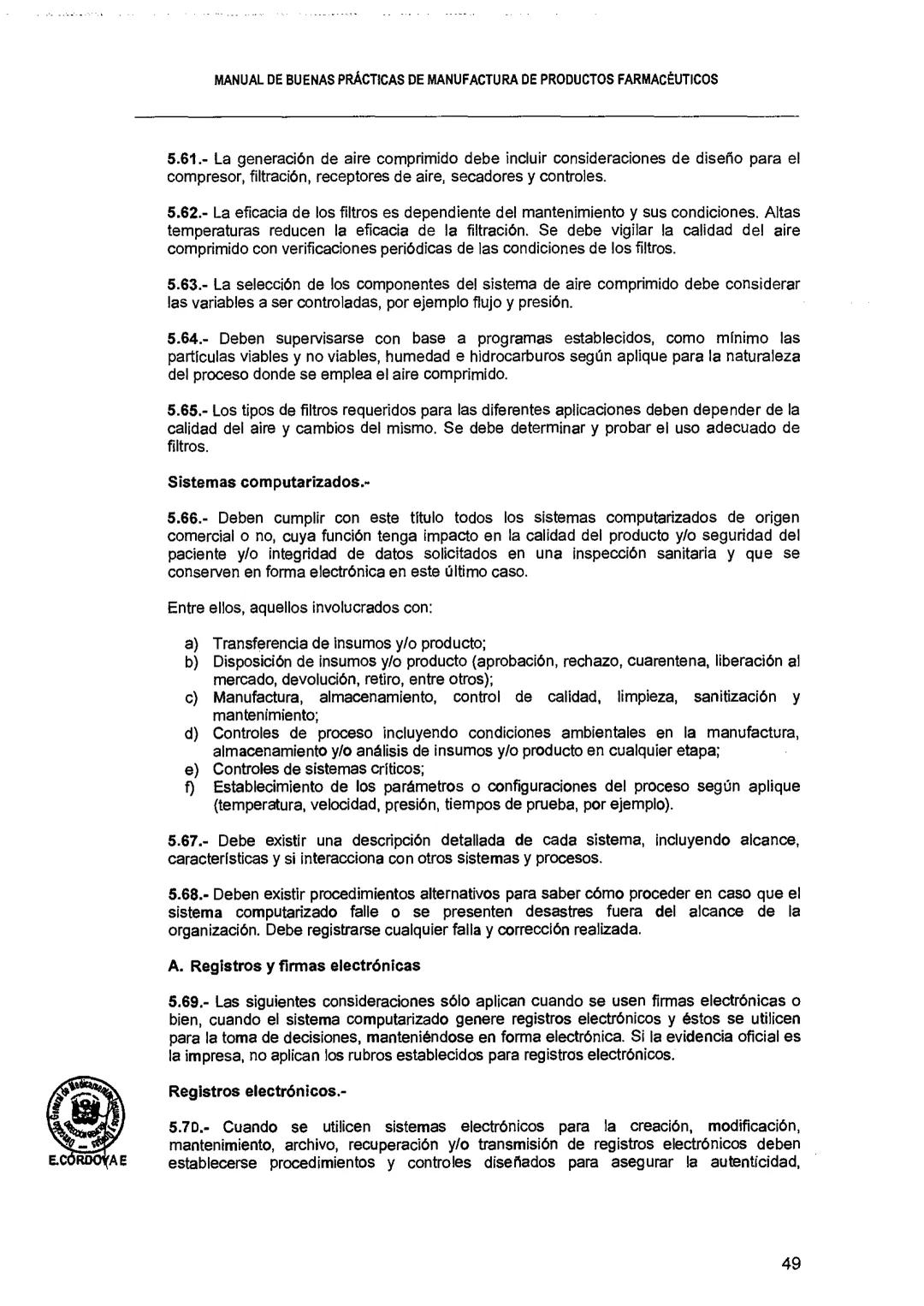 El Peruano/Miércoles 22 de agosto de 2018
SALUD
NORMAS LEGALES
Decreto Supremo que modifica el
Reglamento para el Registro, Control
y Vigila