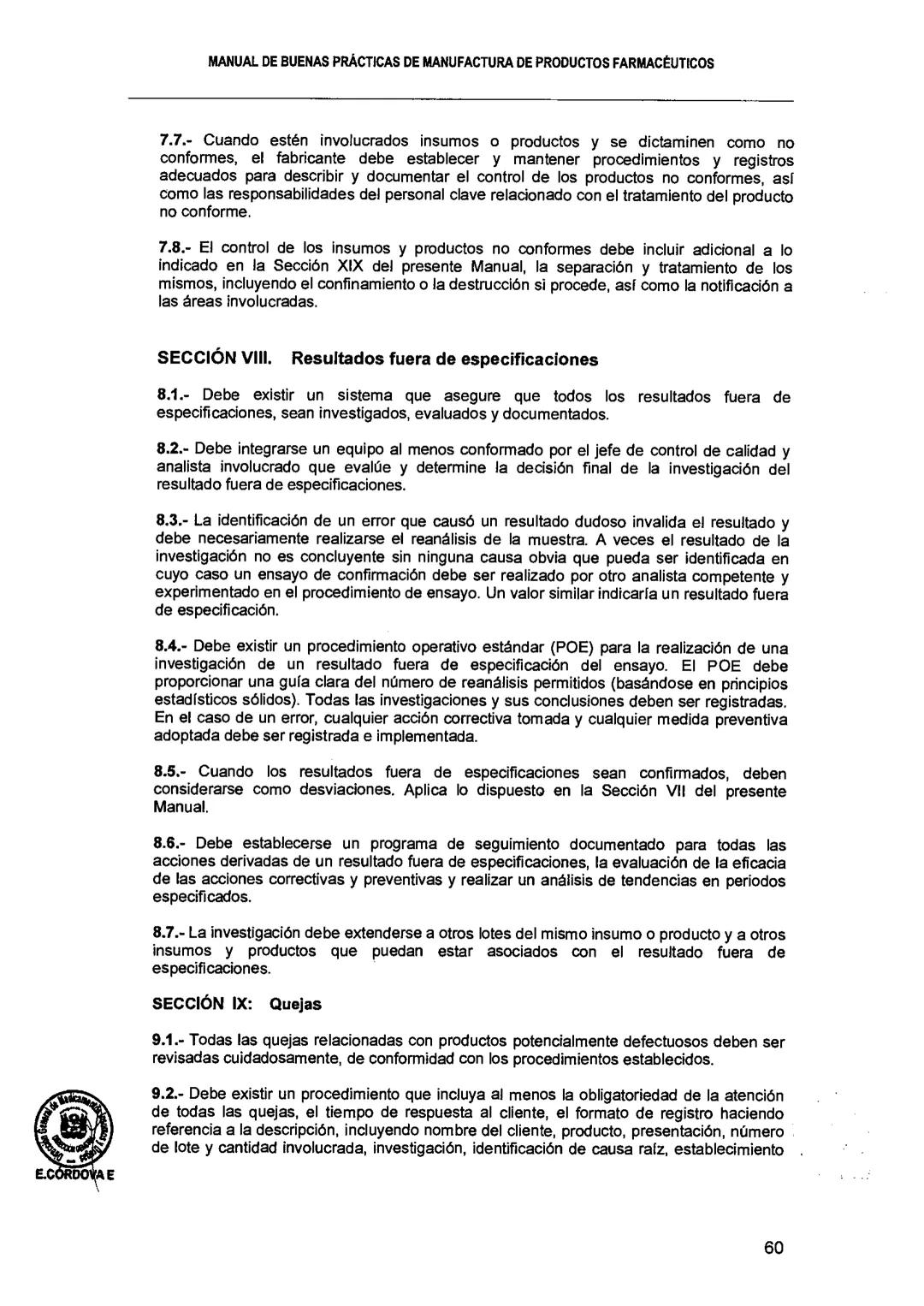 El Peruano/Miércoles 22 de agosto de 2018
SALUD
NORMAS LEGALES
Decreto Supremo que modifica el
Reglamento para el Registro, Control
y Vigila
