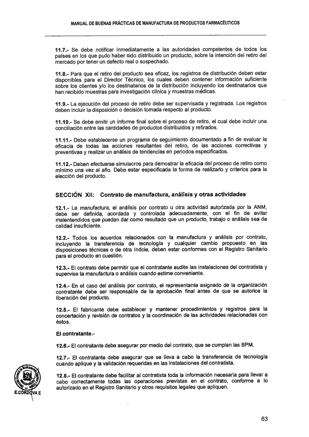 El Peruano/Miércoles 22 de agosto de 2018
SALUD
NORMAS LEGALES
Decreto Supremo que modifica el
Reglamento para el Registro, Control
y Vigila