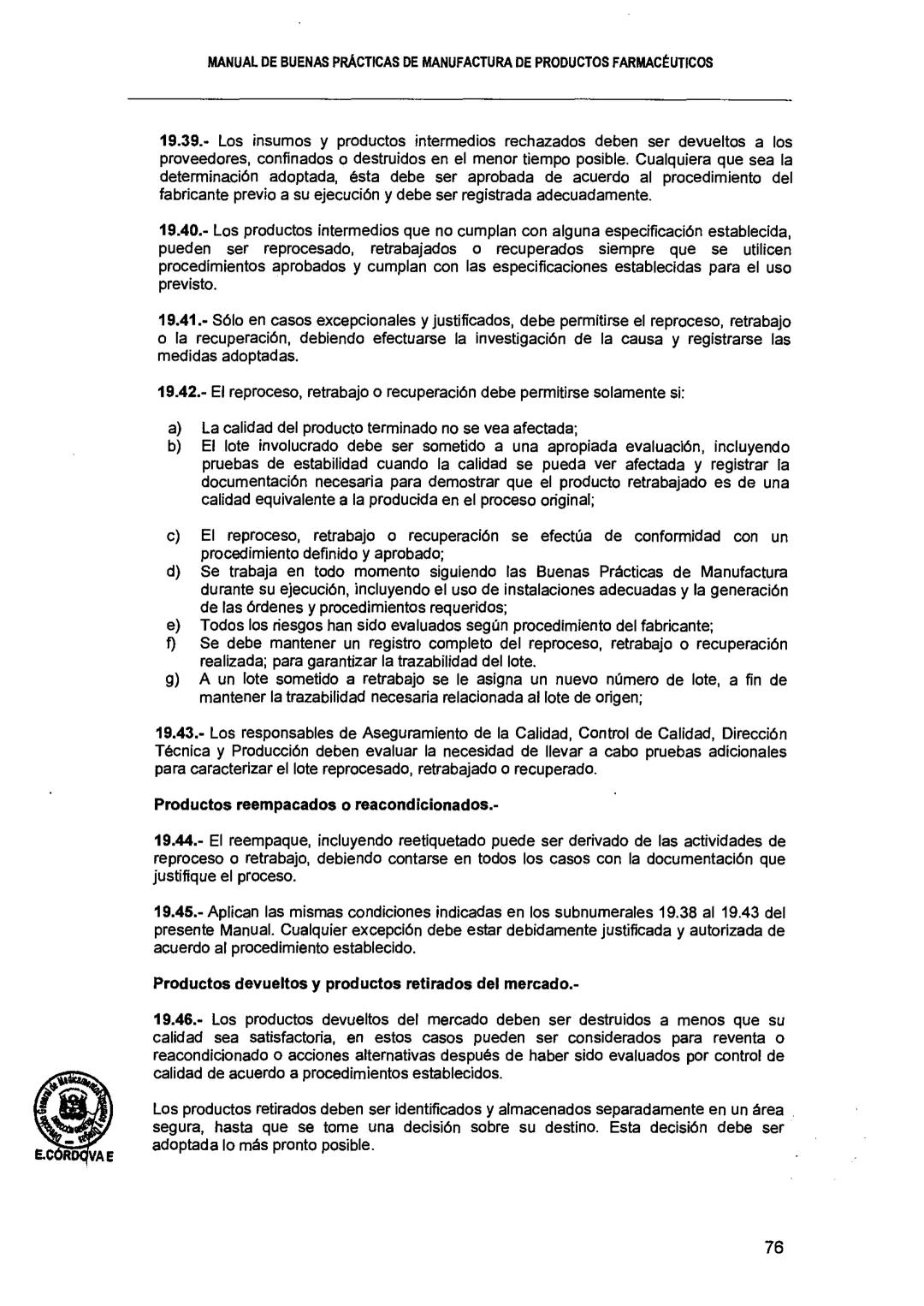 El Peruano/Miércoles 22 de agosto de 2018
SALUD
NORMAS LEGALES
Decreto Supremo que modifica el
Reglamento para el Registro, Control
y Vigila