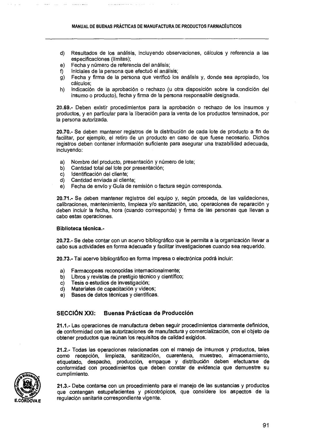 El Peruano/Miércoles 22 de agosto de 2018
SALUD
NORMAS LEGALES
Decreto Supremo que modifica el
Reglamento para el Registro, Control
y Vigila