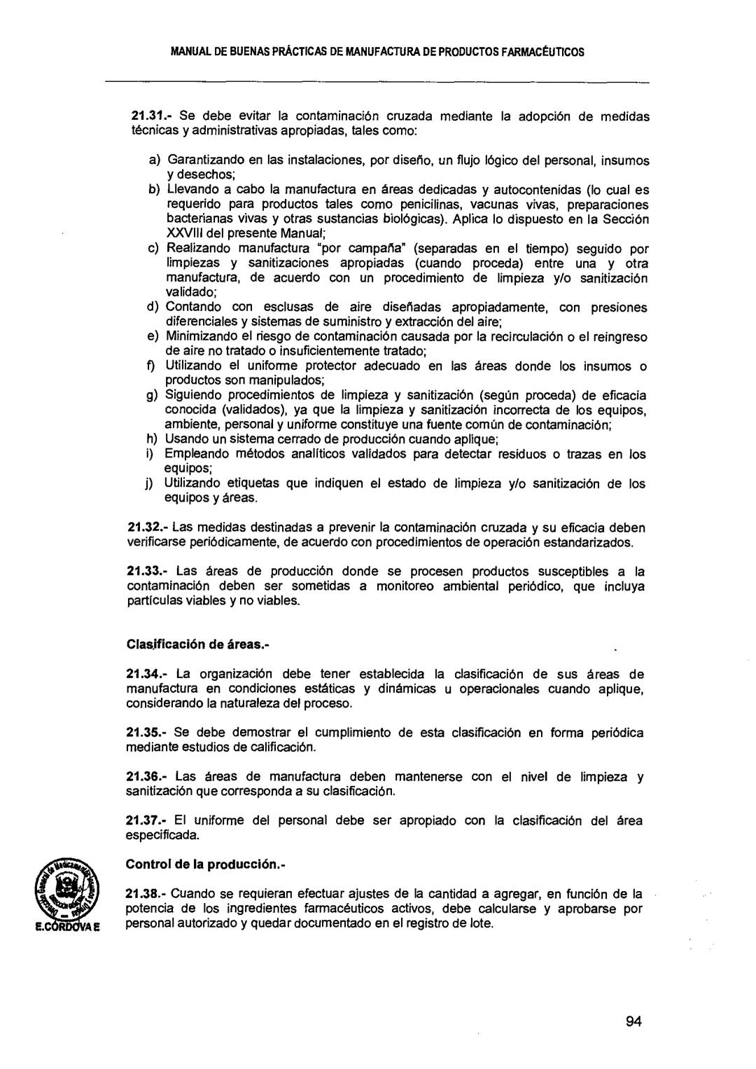 El Peruano/Miércoles 22 de agosto de 2018
SALUD
NORMAS LEGALES
Decreto Supremo que modifica el
Reglamento para el Registro, Control
y Vigila