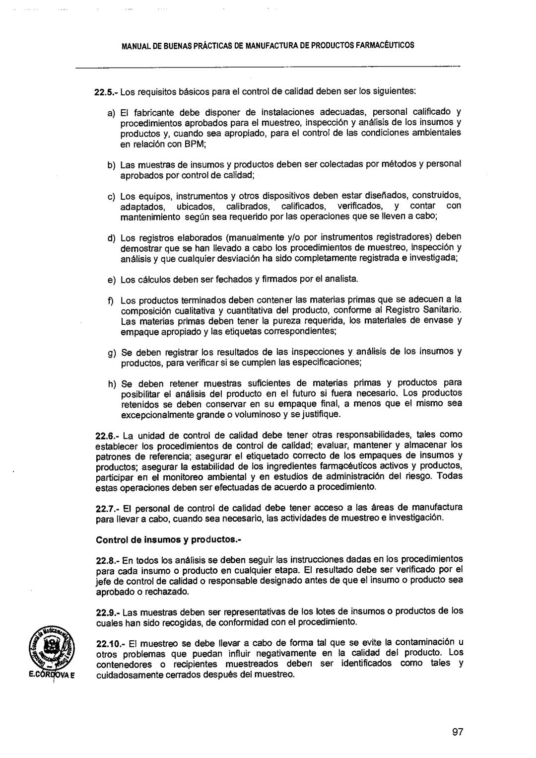 El Peruano/Miércoles 22 de agosto de 2018
SALUD
NORMAS LEGALES
Decreto Supremo que modifica el
Reglamento para el Registro, Control
y Vigila