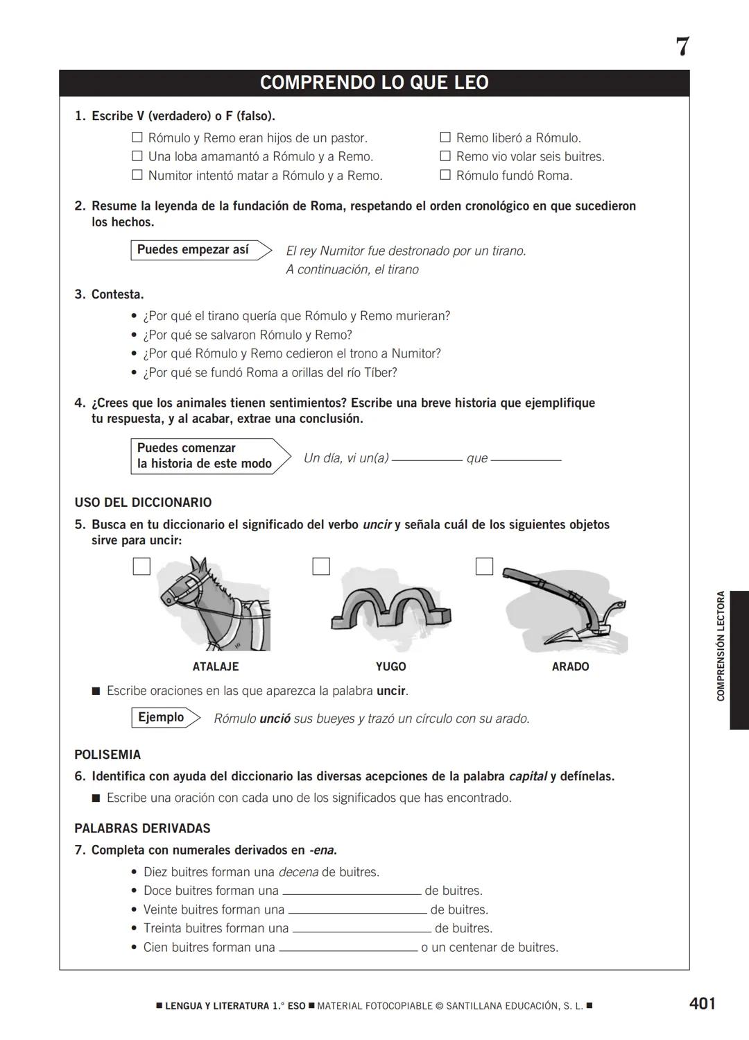 COMPRENSIÓN LECTORA Lectura
1
Papá juega con nosotros
Una tarde invité a mis compañeros a venir a casa para
jugar a los cowboys. Estábamos e