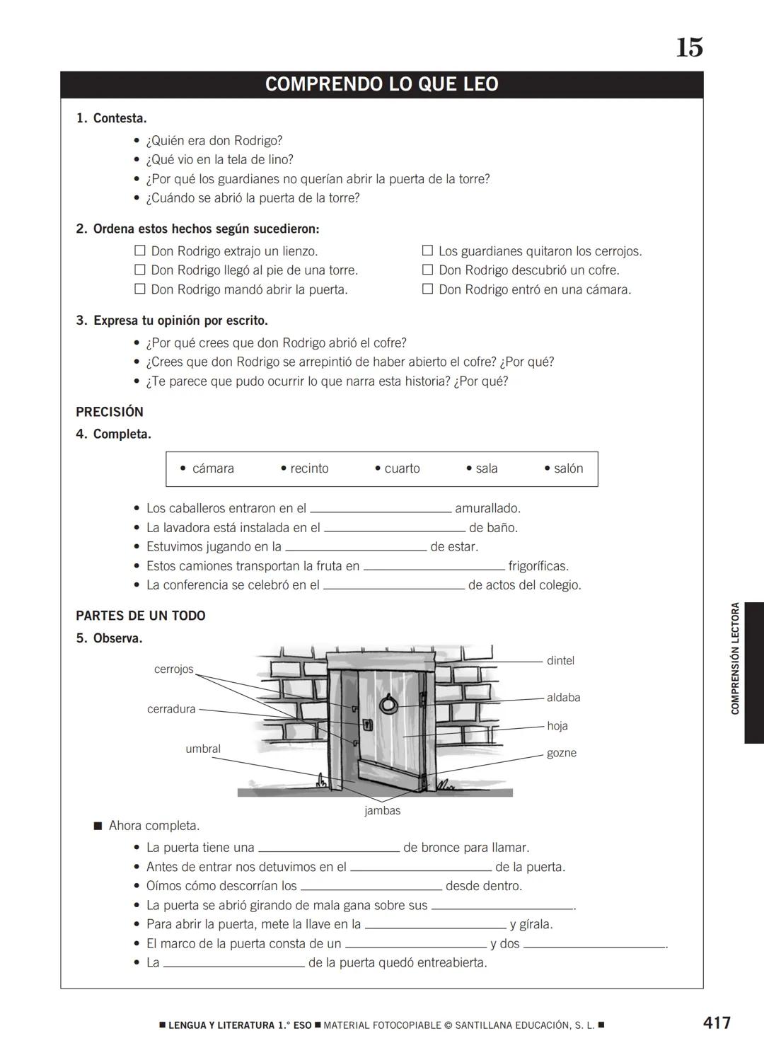 COMPRENSIÓN LECTORA Lectura
1
Papá juega con nosotros
Una tarde invité a mis compañeros a venir a casa para
jugar a los cowboys. Estábamos e