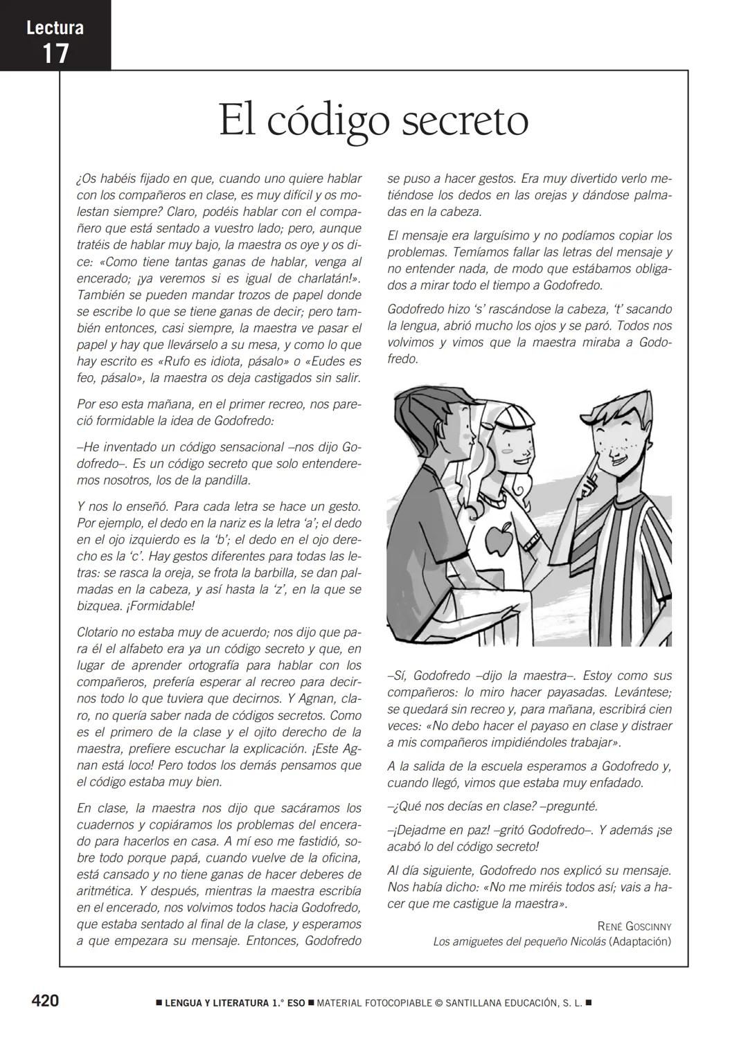 COMPRENSIÓN LECTORA Lectura
1
Papá juega con nosotros
Una tarde invité a mis compañeros a venir a casa para
jugar a los cowboys. Estábamos e
