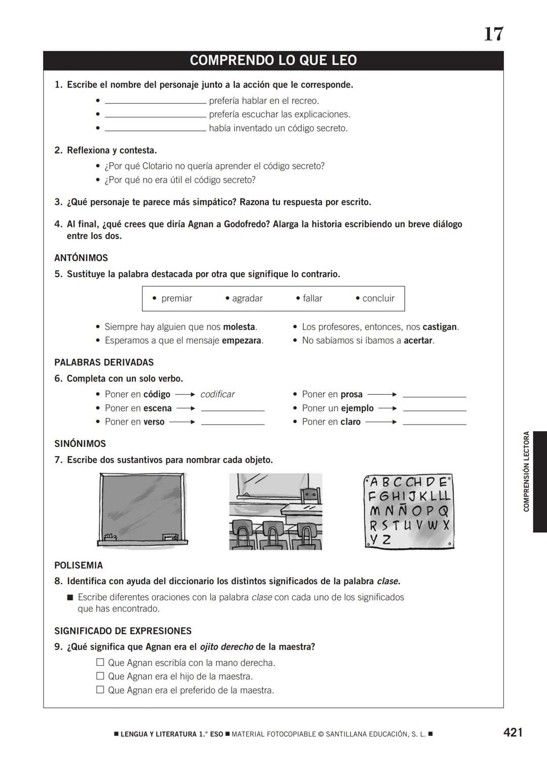 COMPRENSIÓN LECTORA Lectura
1
Papá juega con nosotros
Una tarde invité a mis compañeros a venir a casa para
jugar a los cowboys. Estábamos e