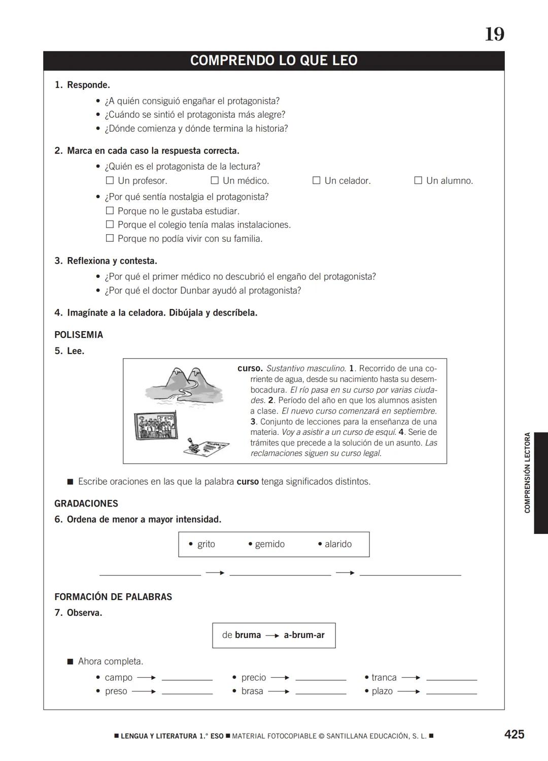 COMPRENSIÓN LECTORA Lectura
1
Papá juega con nosotros
Una tarde invité a mis compañeros a venir a casa para
jugar a los cowboys. Estábamos e