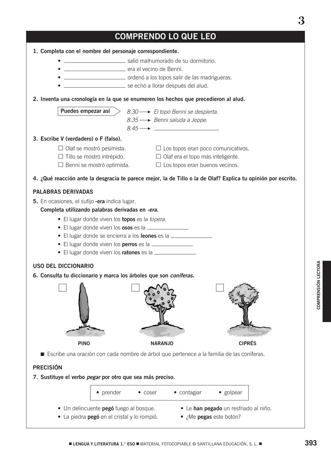 COMPRENSIÓN LECTORA Lectura
1
Papá juega con nosotros
Una tarde invité a mis compañeros a venir a casa para
jugar a los cowboys. Estábamos e