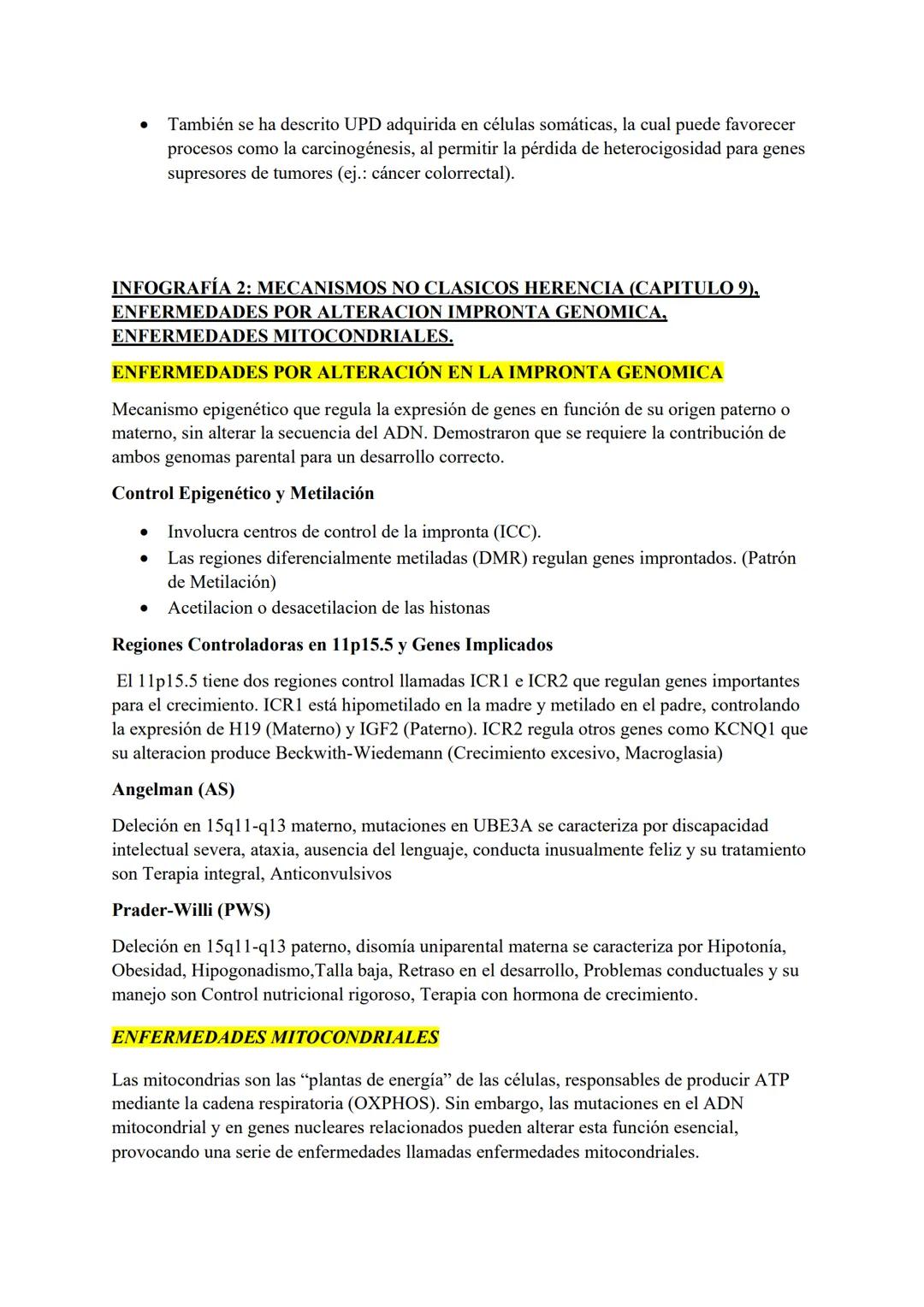 INFOGRAFÍA 1: MECANISMOS NO CLASICOS HERENCIA (CAPITULO 9),
MOSAICISMO, TRANSTORNOS GENÓMICOS, ENFERMEDAD POR
EXPANSION DE MICROSATELITES, D
