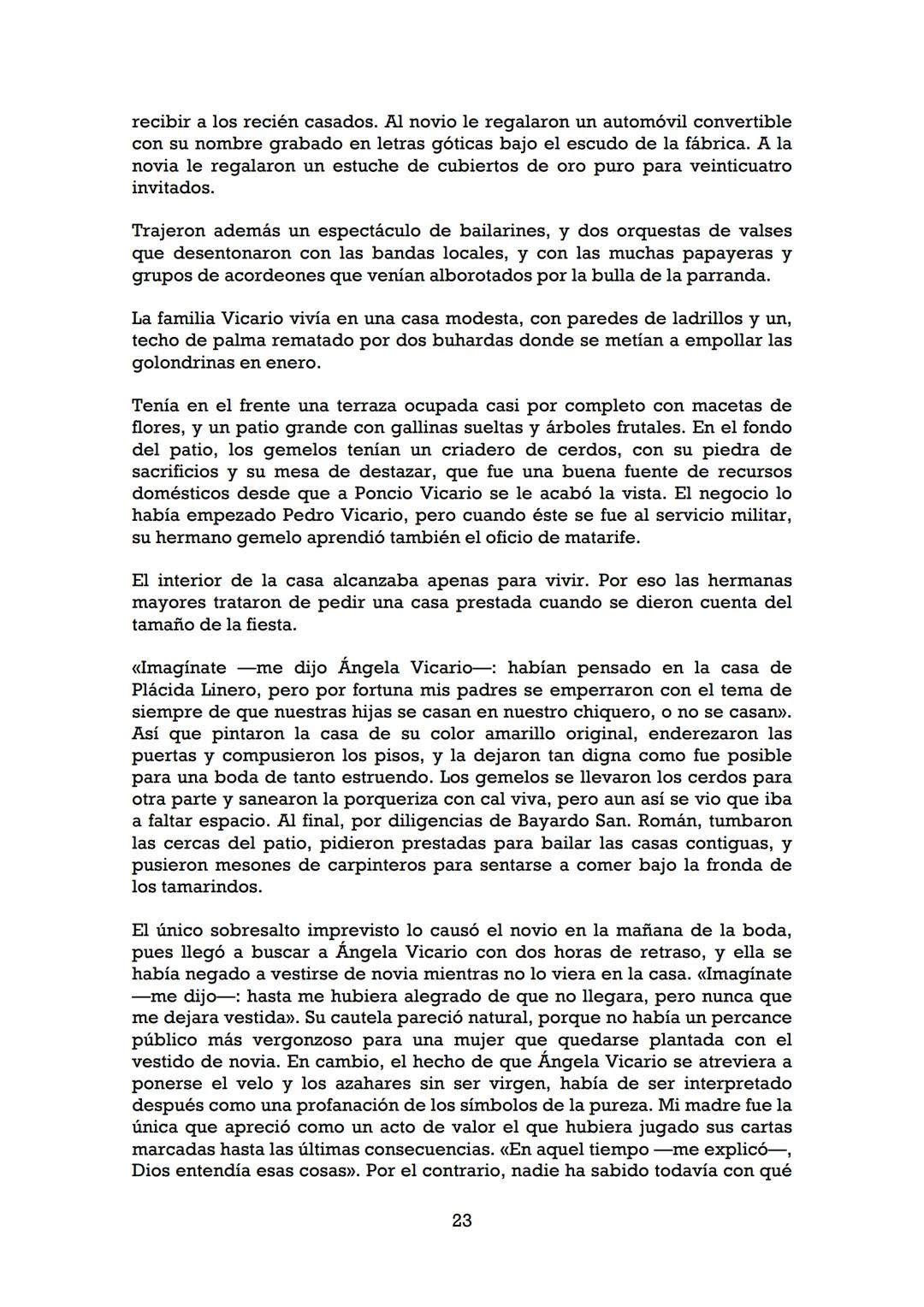 GABRIEL GARCÍA MÁRQUEZ
Crónica de una muerte anunciada Gabriel García Márquez (Aracataca, Colombia, 1928) es la figura más
representativa d