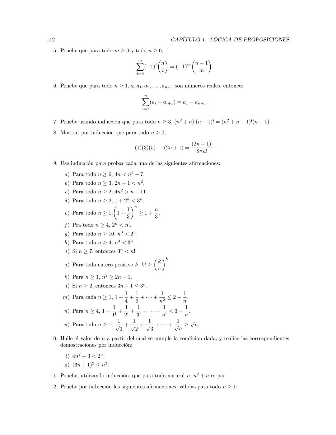 Fundamentos de Matemáticas
Jerson Borja  Índice general
Prefacio
Dependencia entre capítulos
1. Lógica de proposiciones
1.1. Argumentación