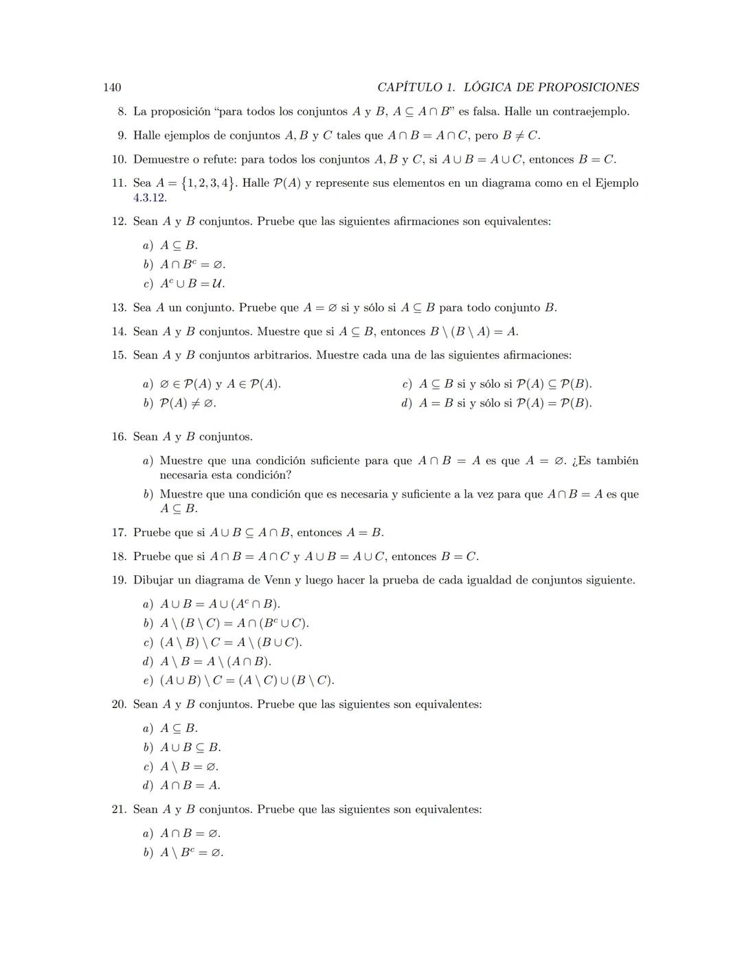 Fundamentos de Matemáticas
Jerson Borja  Índice general
Prefacio
Dependencia entre capítulos
1. Lógica de proposiciones
1.1. Argumentación