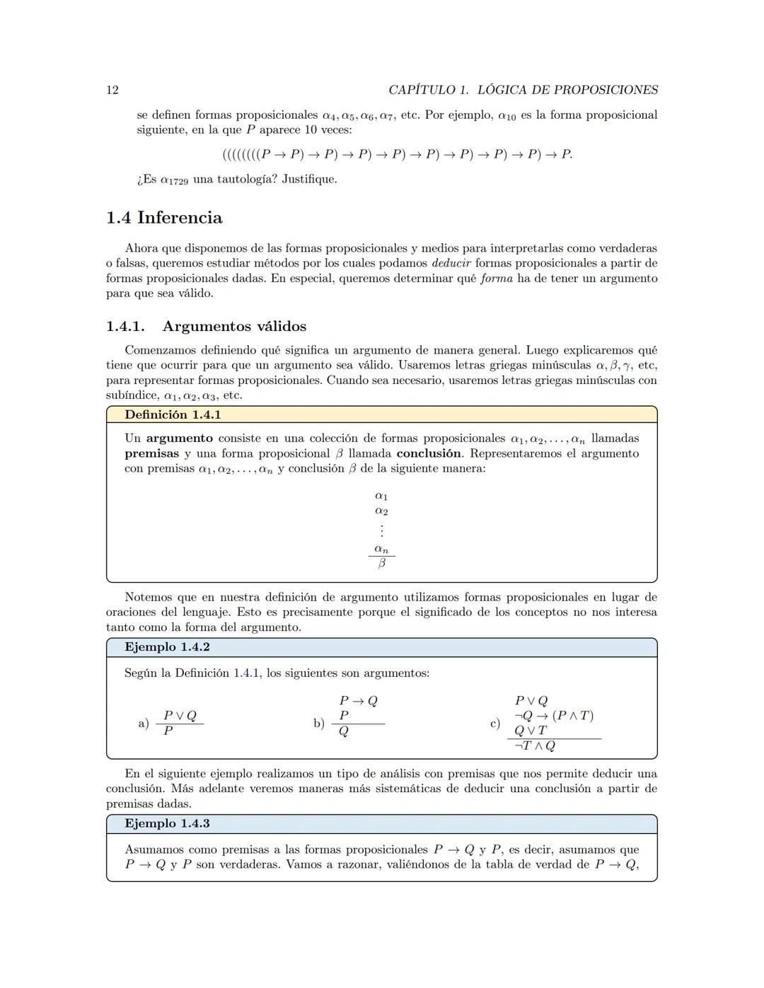 Fundamentos de Matemáticas
Jerson Borja  Índice general
Prefacio
Dependencia entre capítulos
1. Lógica de proposiciones
1.1. Argumentación