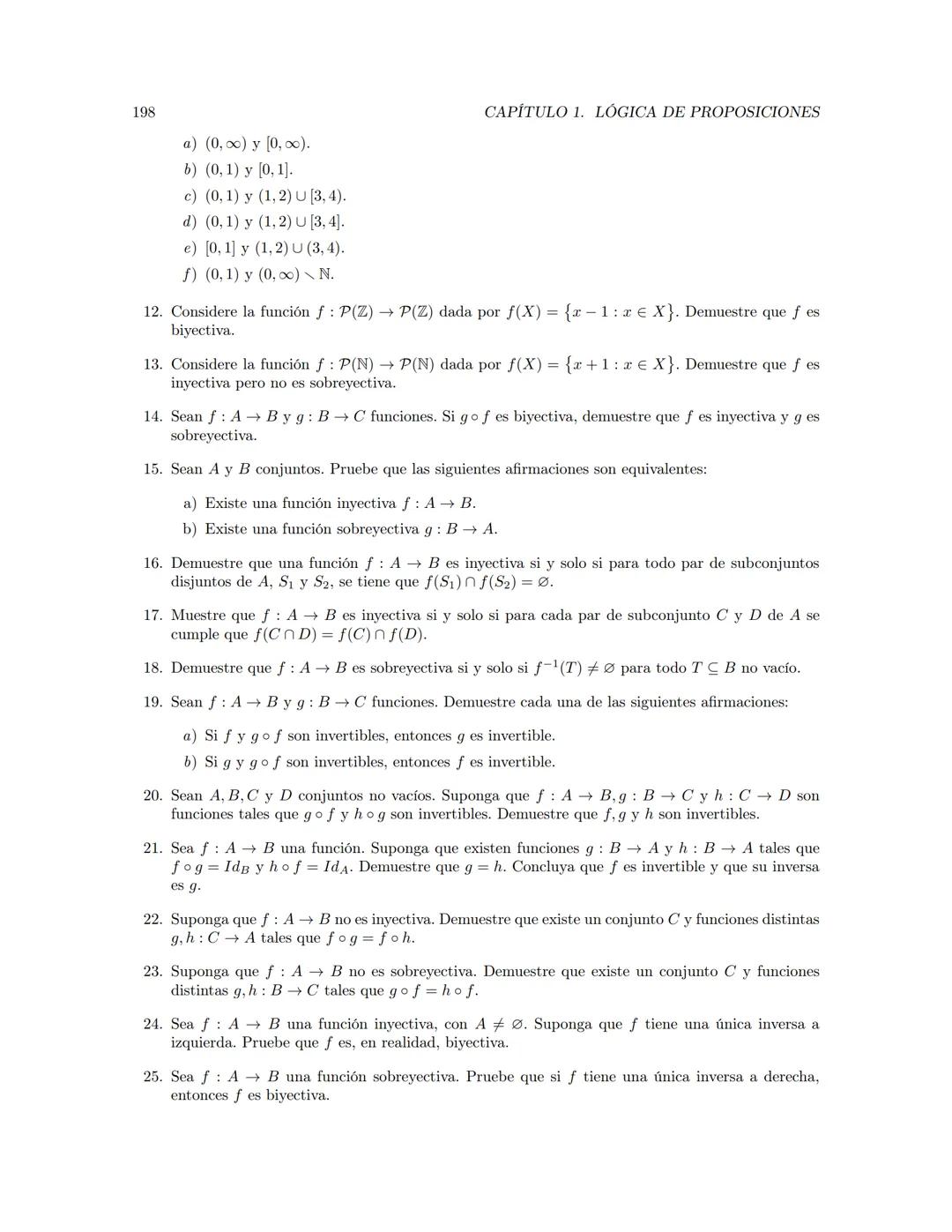 Fundamentos de Matemáticas
Jerson Borja  Índice general
Prefacio
Dependencia entre capítulos
1. Lógica de proposiciones
1.1. Argumentación