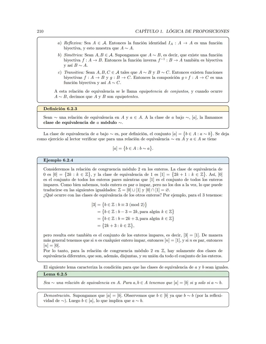 Fundamentos de Matemáticas
Jerson Borja  Índice general
Prefacio
Dependencia entre capítulos
1. Lógica de proposiciones
1.1. Argumentación
